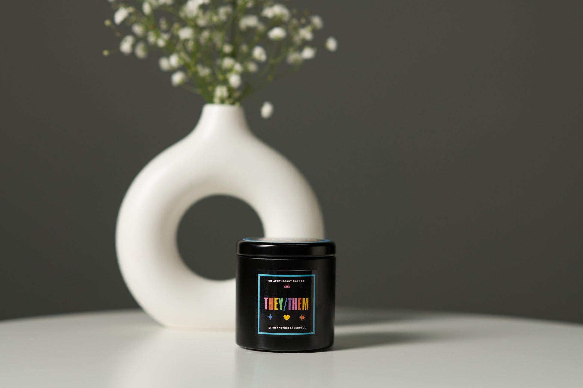 Gender Fluid Candle - They/them 4 Oz - Vanilla Bean | 645457148280 | Available at EroticWarehouse.com