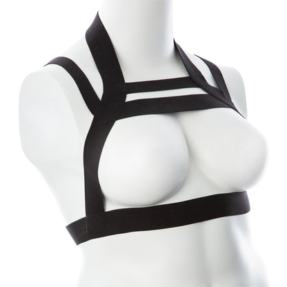 Gender Fluid Majesty Harness - Small-Large - Black | 812024033755 | Available at EroticWarehouse.com