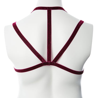 Gender Fluid Sugar Coated Harness - Large/xxlarge - Raspberry | 812024033823 | Available at EroticWarehouse.com