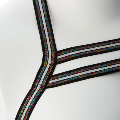 Gender Fluid Silver Lining Harness - Large/xxlarge - Multi-Color | 812024033847 | Available at EroticWarehouse.com