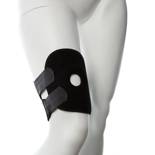 Gender Fluid Thigh Rider Strap-on Harness - Small- Large - Black | 812024033861 | Available at EroticWarehouse.com