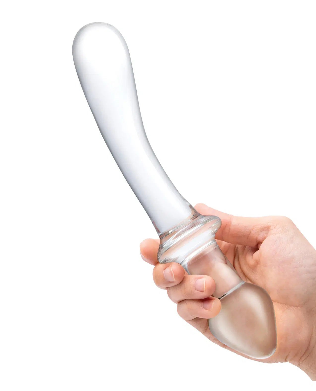 9 Inch Classic Curved Dual-Ended Dildo - Clear | 4890808264904 | Available at EroticWarehouse.com