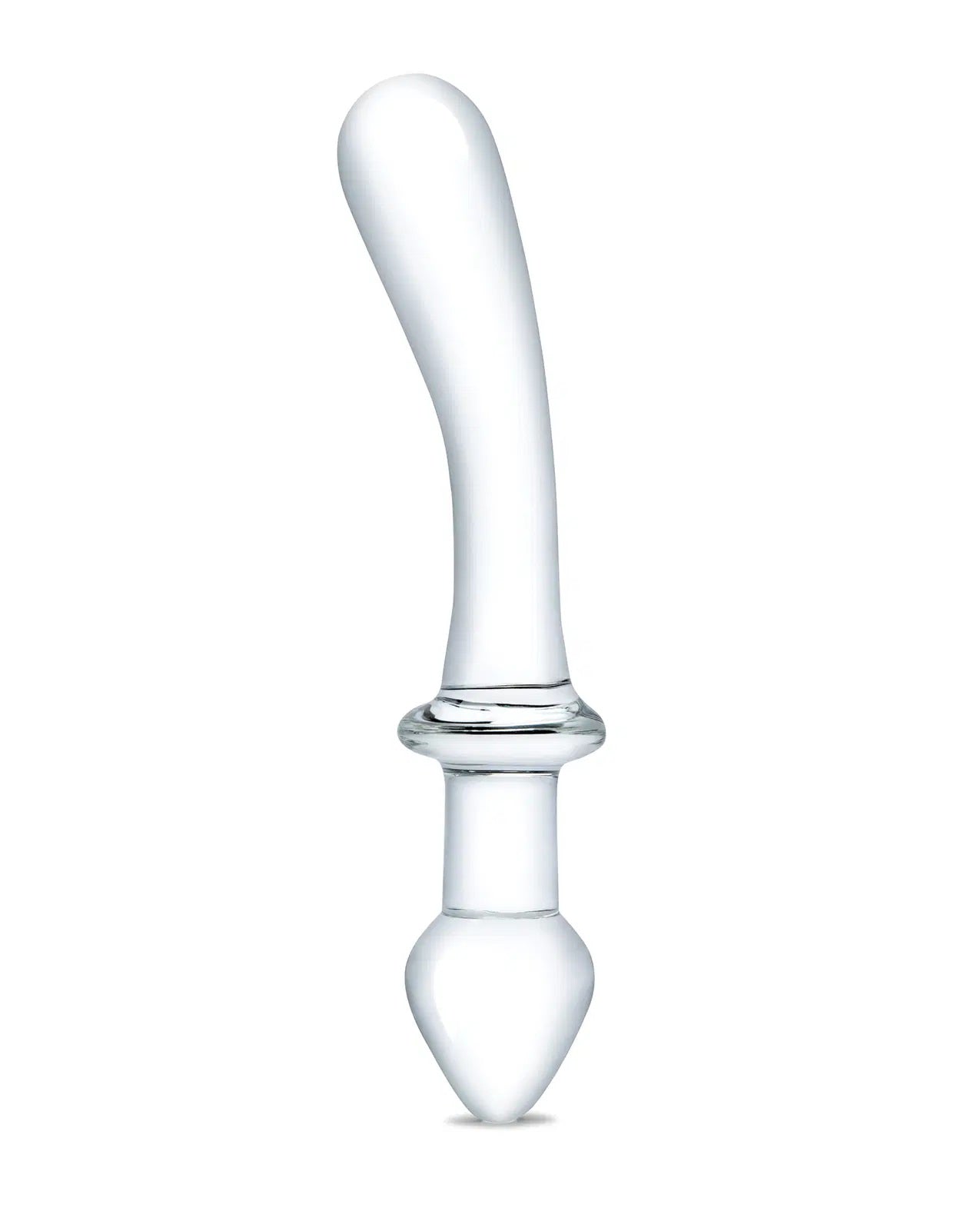 9 Inch Classic Curved Dual-Ended Dildo - Clear | 4890808264904 | Available at EroticWarehouse.com