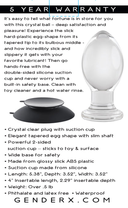 Crystal Ball - Clear | 844477021034 | Available at EroticWarehouse.com