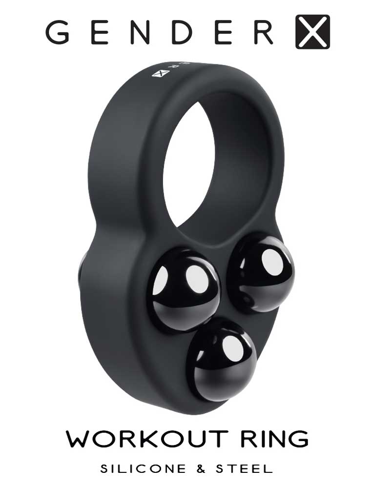 Workout Ring - Black | 844477022598 | Available at EroticWarehouse.com