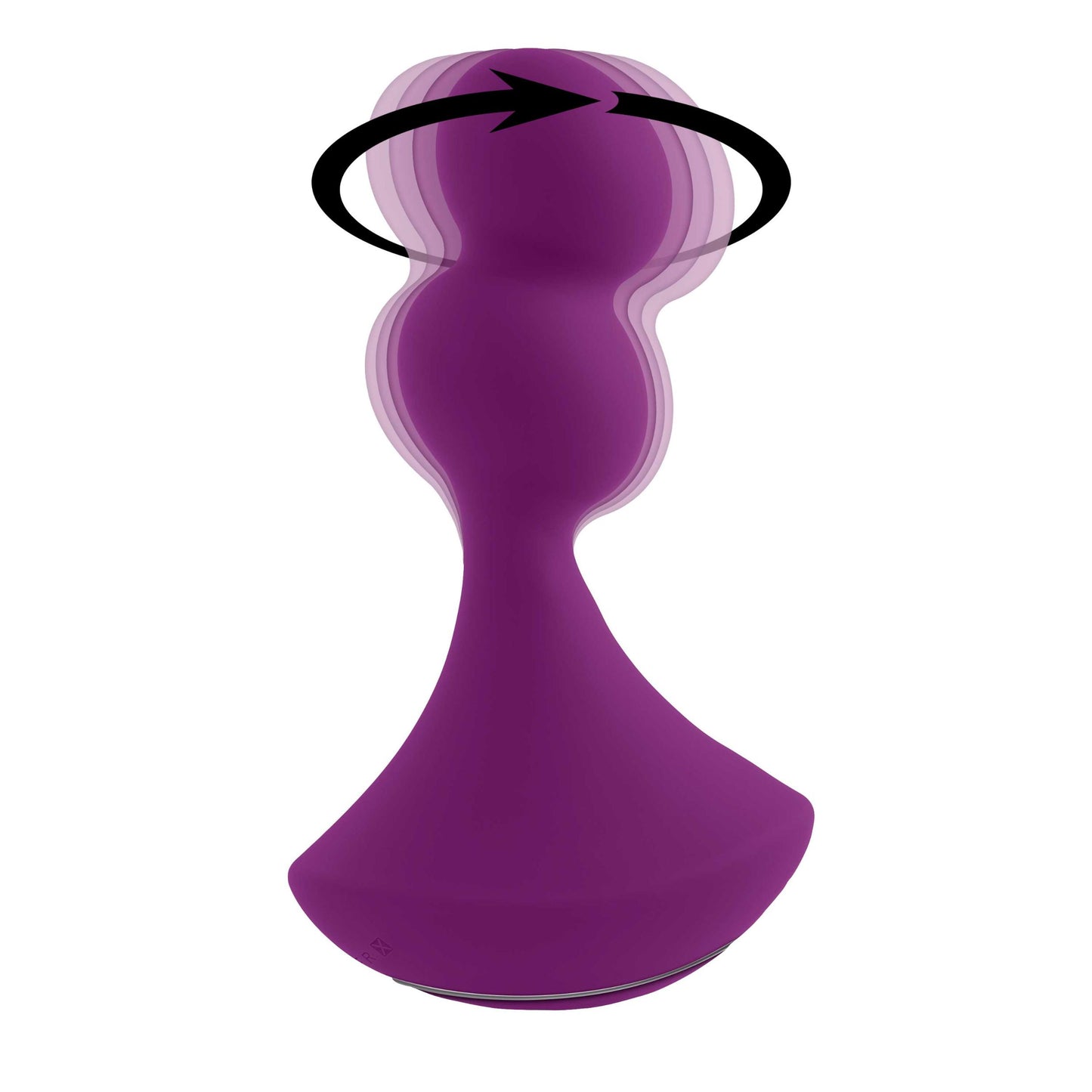 Ball Game Rotating Butt Plug - Purple | 844477021737 | Available at EroticWarehouse.com