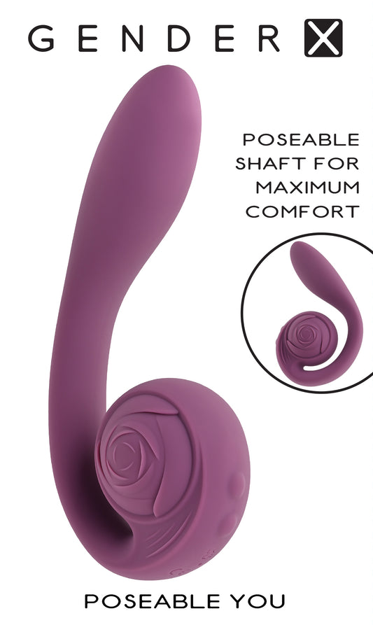 Poseable You Vibrator - Purple | 844477022864 | Available at EroticWarehouse.com