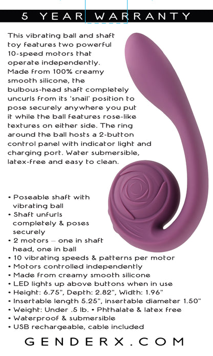 Poseable You Vibrator - Purple | 844477022864 | Available at EroticWarehouse.com