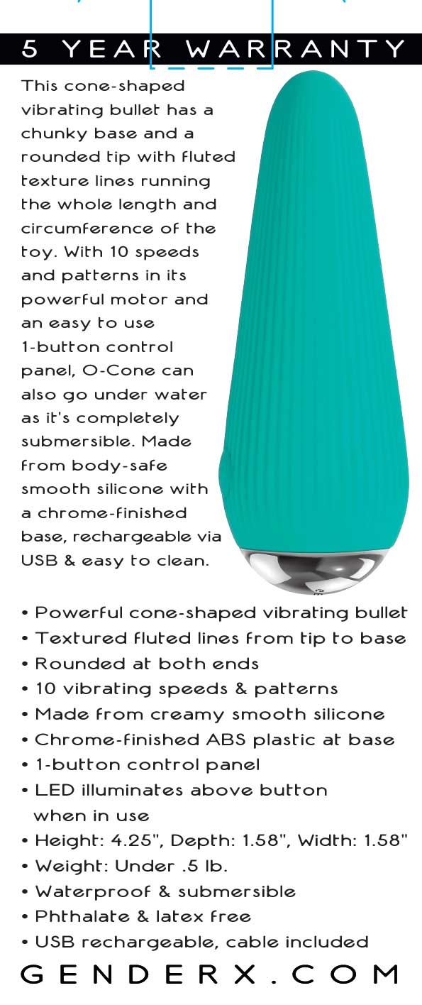 O-Cone - Teal | 844477022888 | Available at EroticWarehouse.com