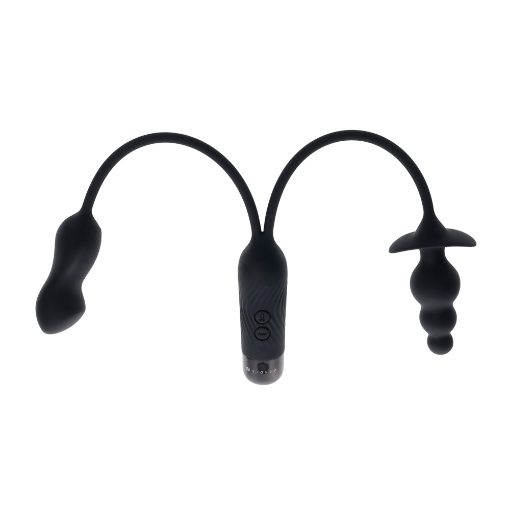 Double My Pleasure - Black | 844477023113 | Available at EroticWarehouse.com