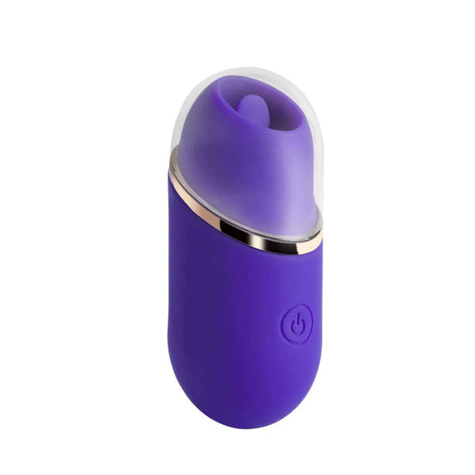 Abby - Mini Clit Licking Vibrator Tongue Sex Toy - Purple | 794568042144 | Available at EroticWarehouse.com