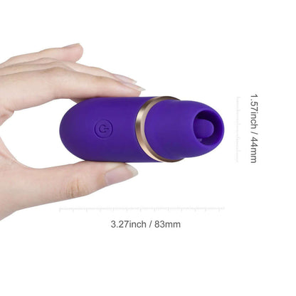 Abby - Mini Clit Licking Vibrator Tongue Sex Toy - Purple | 794568042144 | Available at EroticWarehouse.com