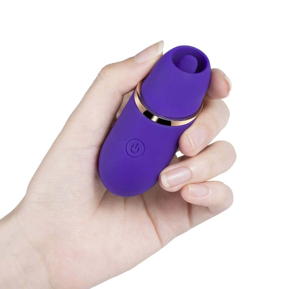 Abby - Mini Clit Licking Vibrator Tongue Sex Toy - Purple | 794568042144 | Available at EroticWarehouse.com
