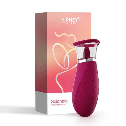 Scioness - Sucking and Licking Clitoral Stimulator - Wine Purple | 794568043707 | Available at EroticWarehouse.com