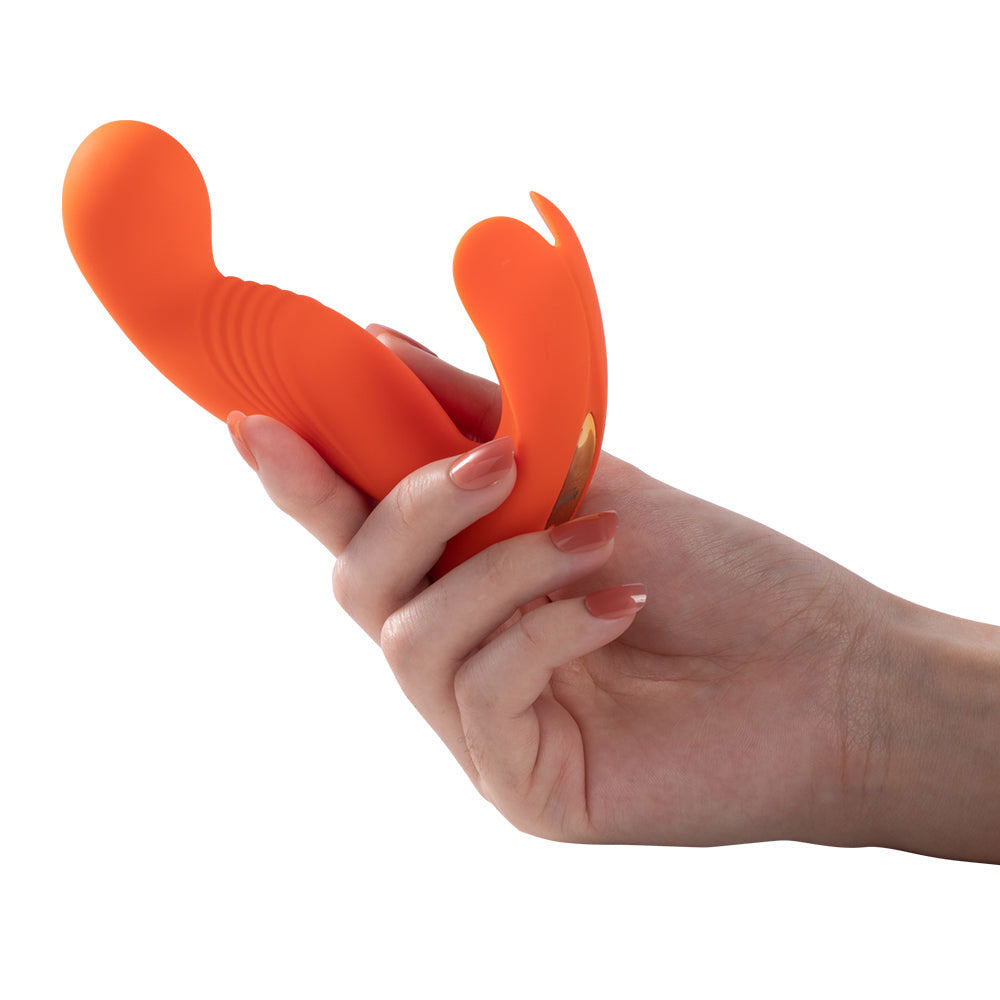 Crave 3 - G-Spot and Clit Vibrator - Orange | 710022363402 | Available at EroticWarehouse.com