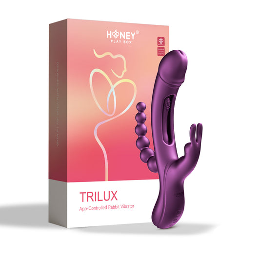 Trilux - App Controlled Rabbit Vibrator - Purple | 710022364362 | Available at EroticWarehouse.com