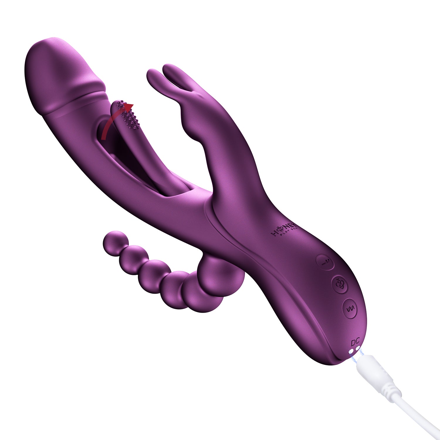 Trilux - App Controlled Rabbit Vibrator - Purple | 710022364362 | Available at EroticWarehouse.com