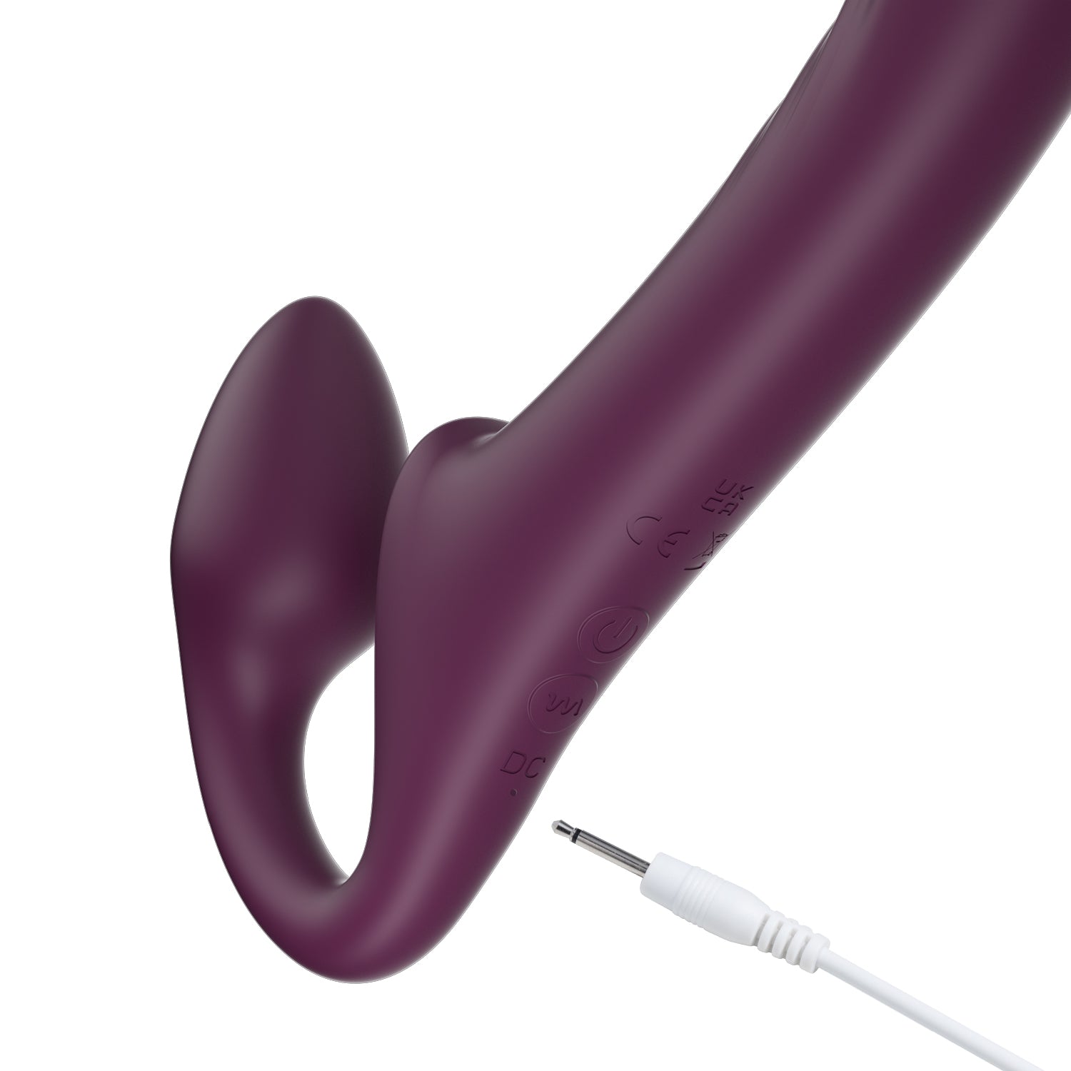 Bliss - Rotating Head Strapless Strap on - Red Wine | 710022364829 | Available at EroticWarehouse.com