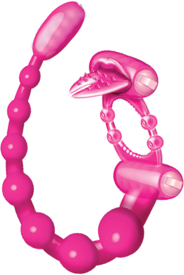 Super Xtreme Vibe Scorpion With Dual Stinger Anal Vibe - Magenta | 818631022984 | Available at EroticWarehouse.com