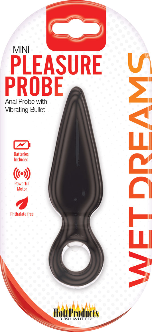 Wet Dreams Mini Pleasure Probe - Black | 818631027804 | Available at EroticWarehouse.com