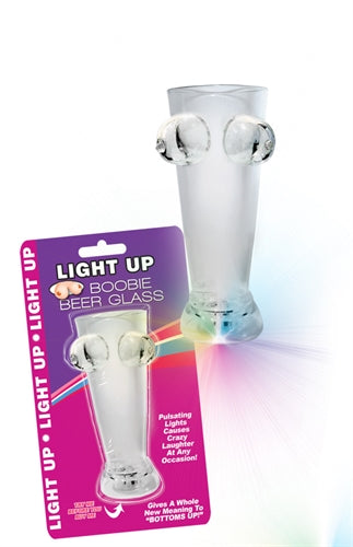 Light Up Boobie Beer Glass | 818631028689 | Available at EroticWarehouse.com