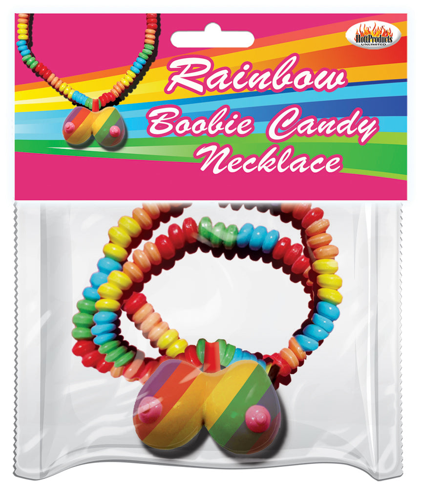 Rainbow Boobie Candy Necklace | 818631030927 | Available at EroticWarehouse.com