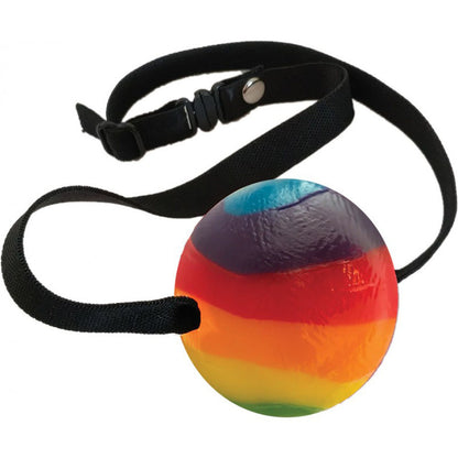 Rainbow Candy Ball Gag | 818631032570 | Available at EroticWarehouse.com