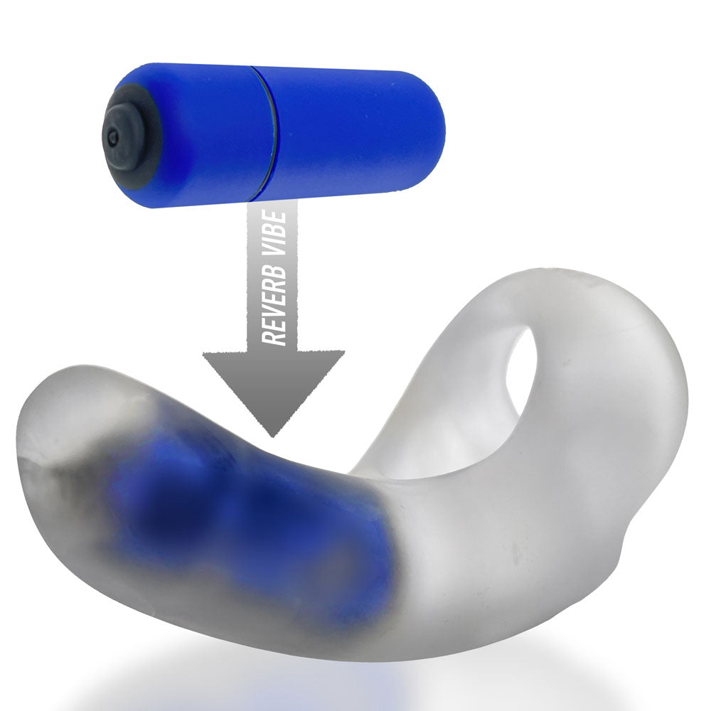Buzzfuck Taint Vibe-Sling - Clear Ice | 840215123176 | Available at EroticWarehouse.com