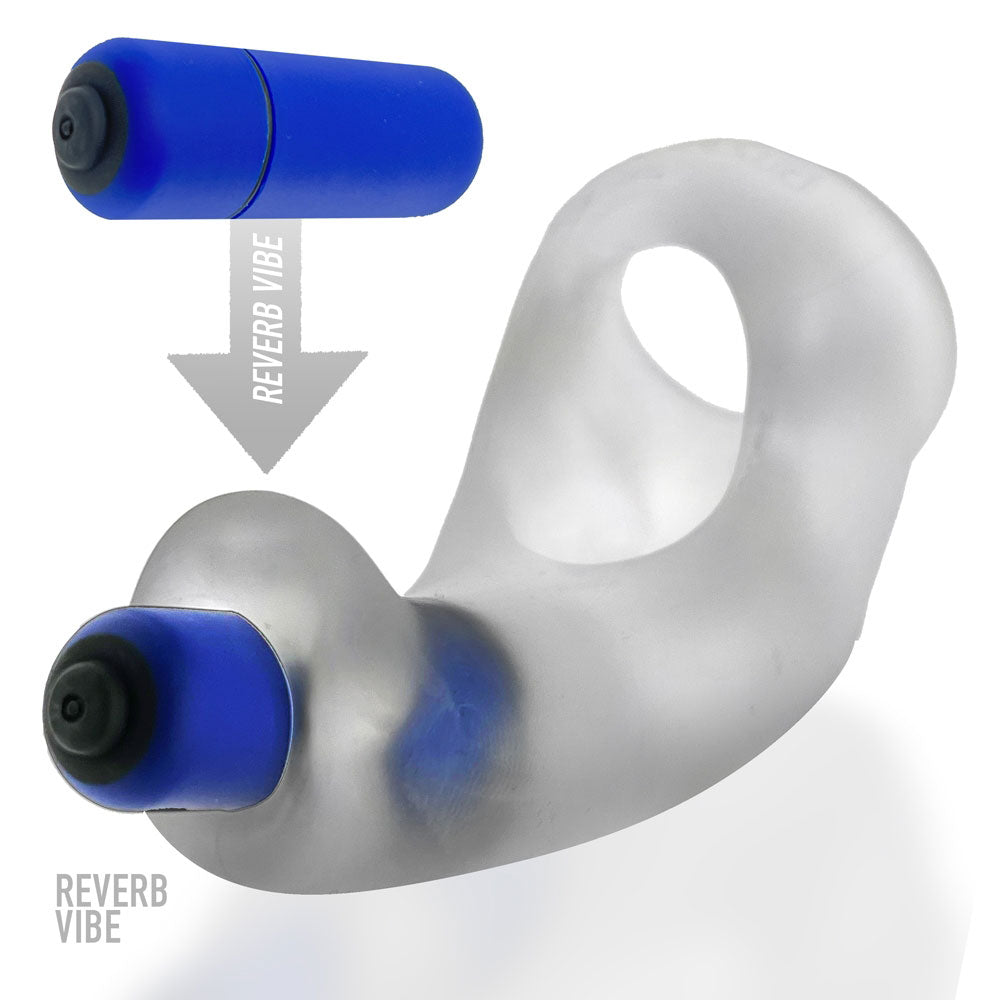 Buzzfuck Taint Vibe-Sling - Clear Ice | 840215123176 | Available at EroticWarehouse.com