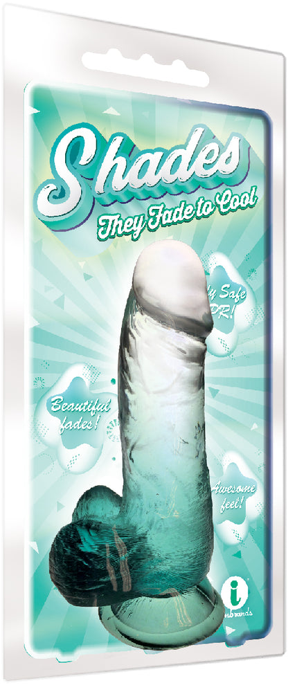 Shades - 6 Inch Gradient Dong - Emerald by Icon Brands 847841013017 available at EroticWarehouse.com