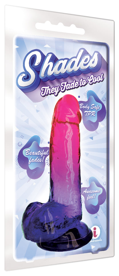Shades - 8 Inch Gradient Dong - Pink and Plum | 847841013055 | Available at EroticWarehouse.com