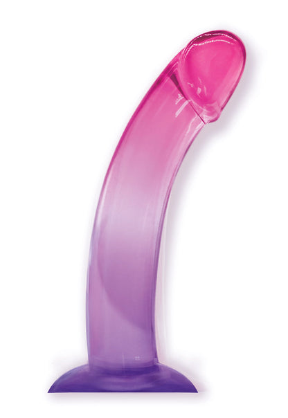 Shades, 8.25" Smoothie Jelly Tpr Gradient Dong - Purple and Pink | 847841013093 | Available at EroticWarehouse.com