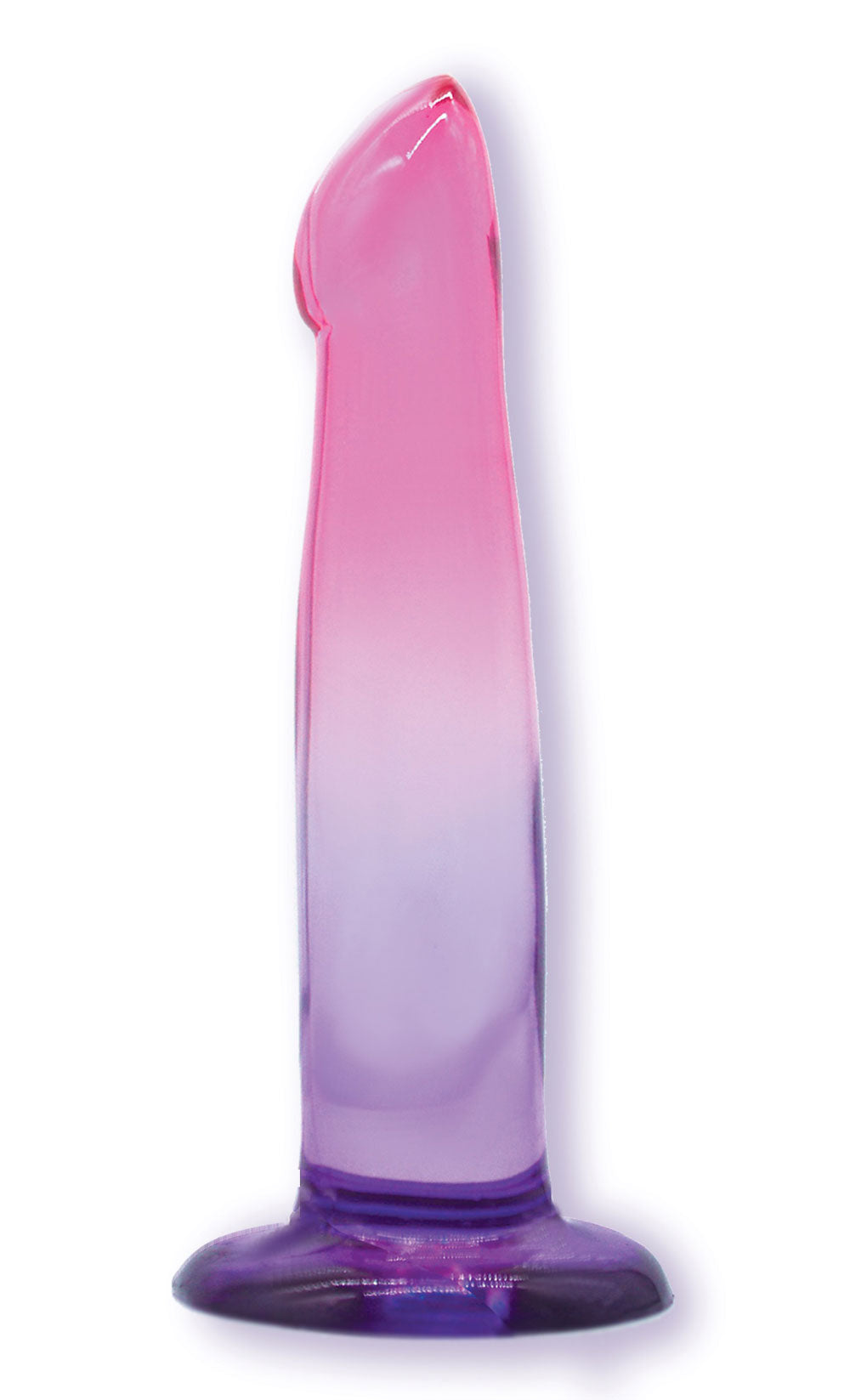 Shades, 6.25" G-Spot Jelly Tpr Gradient Dong - Pink and Purple | 847841013123 | Available at EroticWarehouse.com
