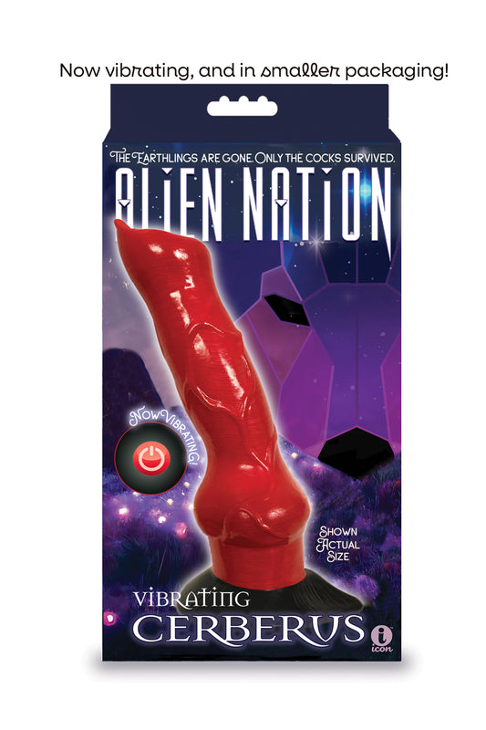 Alien Nation Vibrating Cerberus - Red | 847841013505 | Available at EroticWarehouse.com