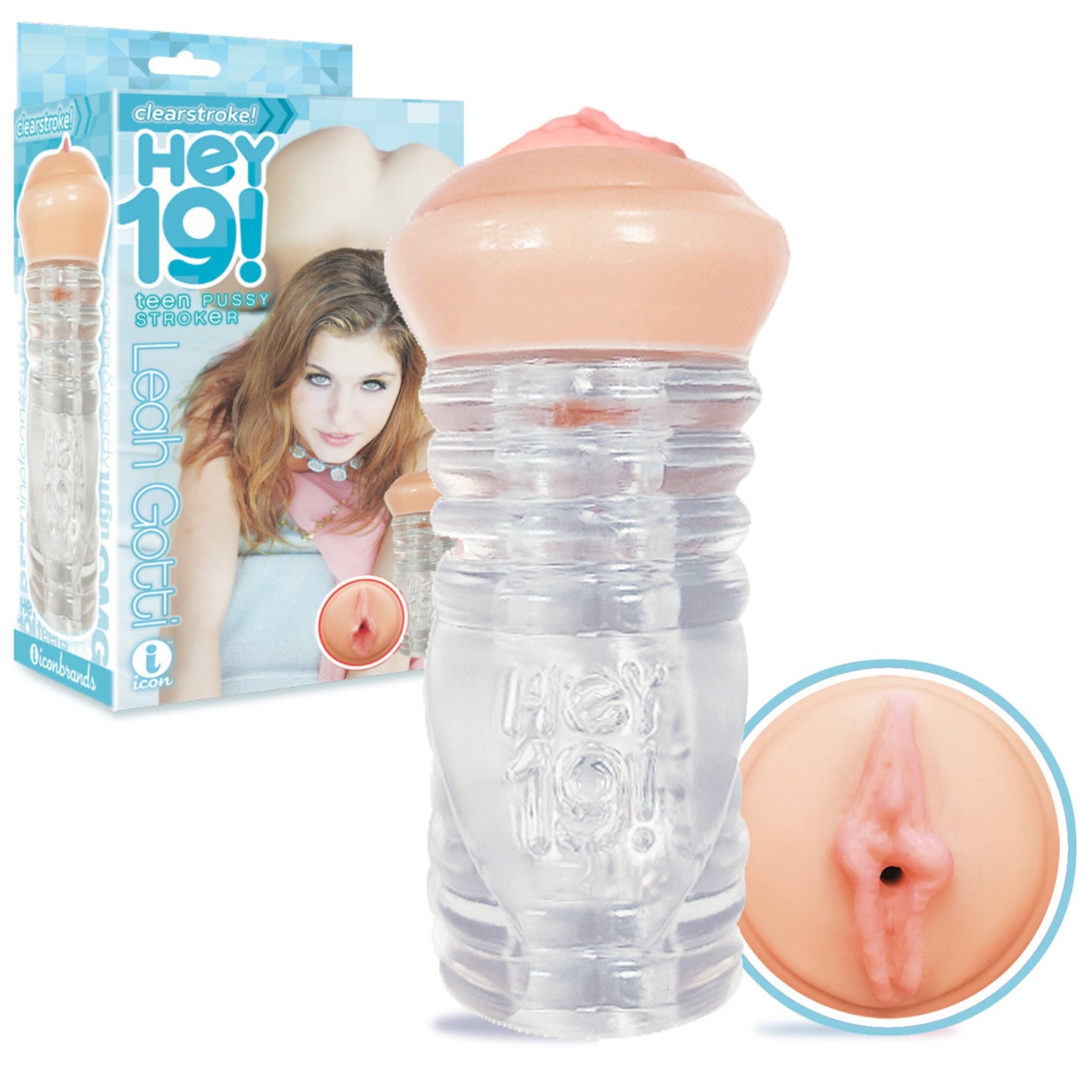Hey 19 - Clear Pussy Celebrity Stroker - Leah Gotti | 847841024204 | Available at EroticWarehouse.com