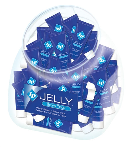 ID Jelly Extra Thick Water Based Lubricant - 12ml Tubes - 72 Pieces Jar | | Available at EroticWarehouse.com