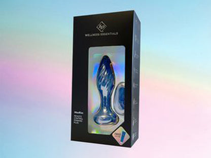 Maxrim Remote Control Rimming Plug - Blue | 761236903830 | Available at EroticWarehouse.com
