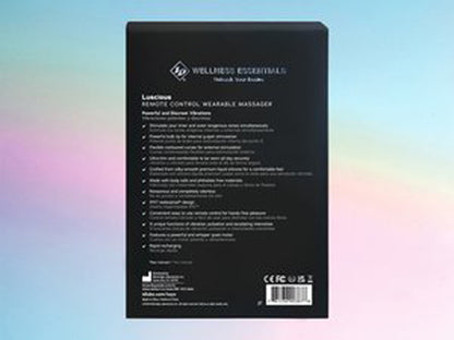 Luscious Remote Control Wearable Massager - Blue | 761236903878 | Available at EroticWarehouse.com