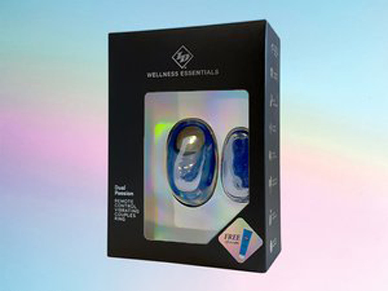 Dual Passion Remote Control Vibrating Couples Ring - Blue | 761236903892 | Available at EroticWarehouse.com
