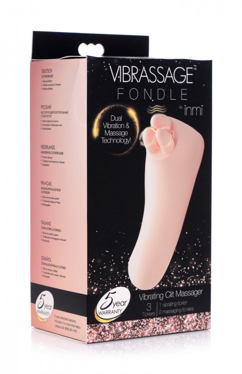 Vibrassage Fondle Vibrating Clit Massager - Pink | 848518032355 | Available at EroticWarehouse.com