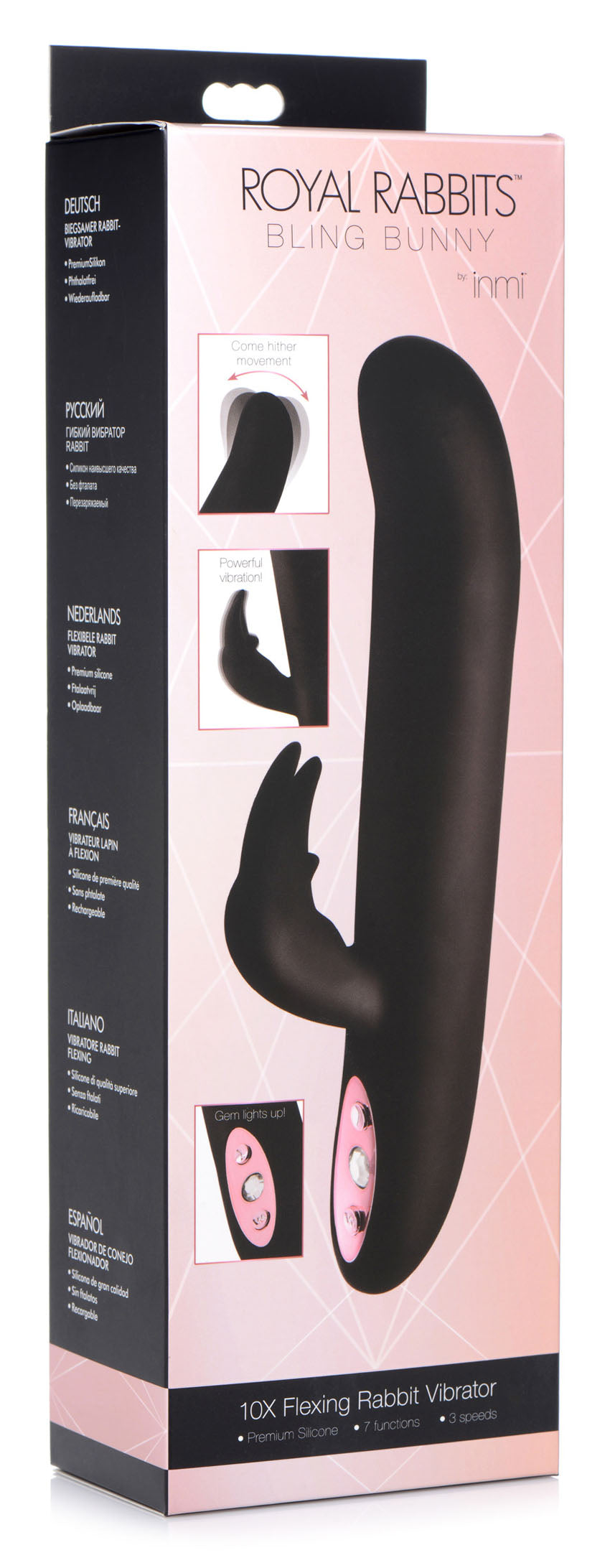 Royal Rabbits Bling Bunny 10x Flexing Rabbit Vibrator | 848518034816 | Available at EroticWarehouse.com