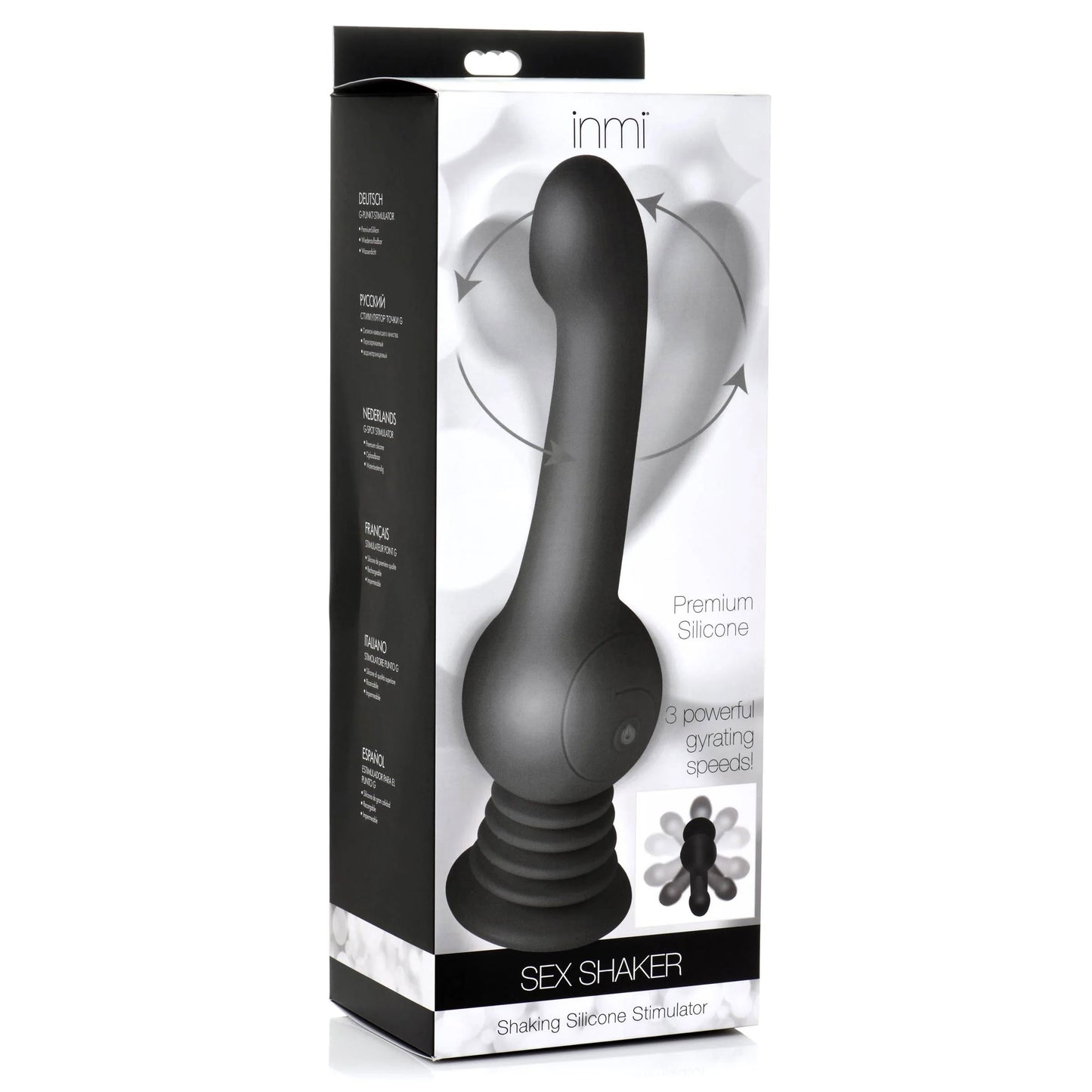 Sex Shaker Shaking Silicone Stimulator - Black | 848518049377 | Available at EroticWarehouse.com