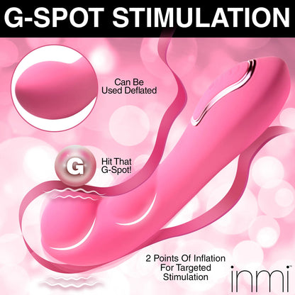 Extreme-G Inflating G-Spot Silicone Vibrator - Pink | 848518053275 | Available at EroticWarehouse.com