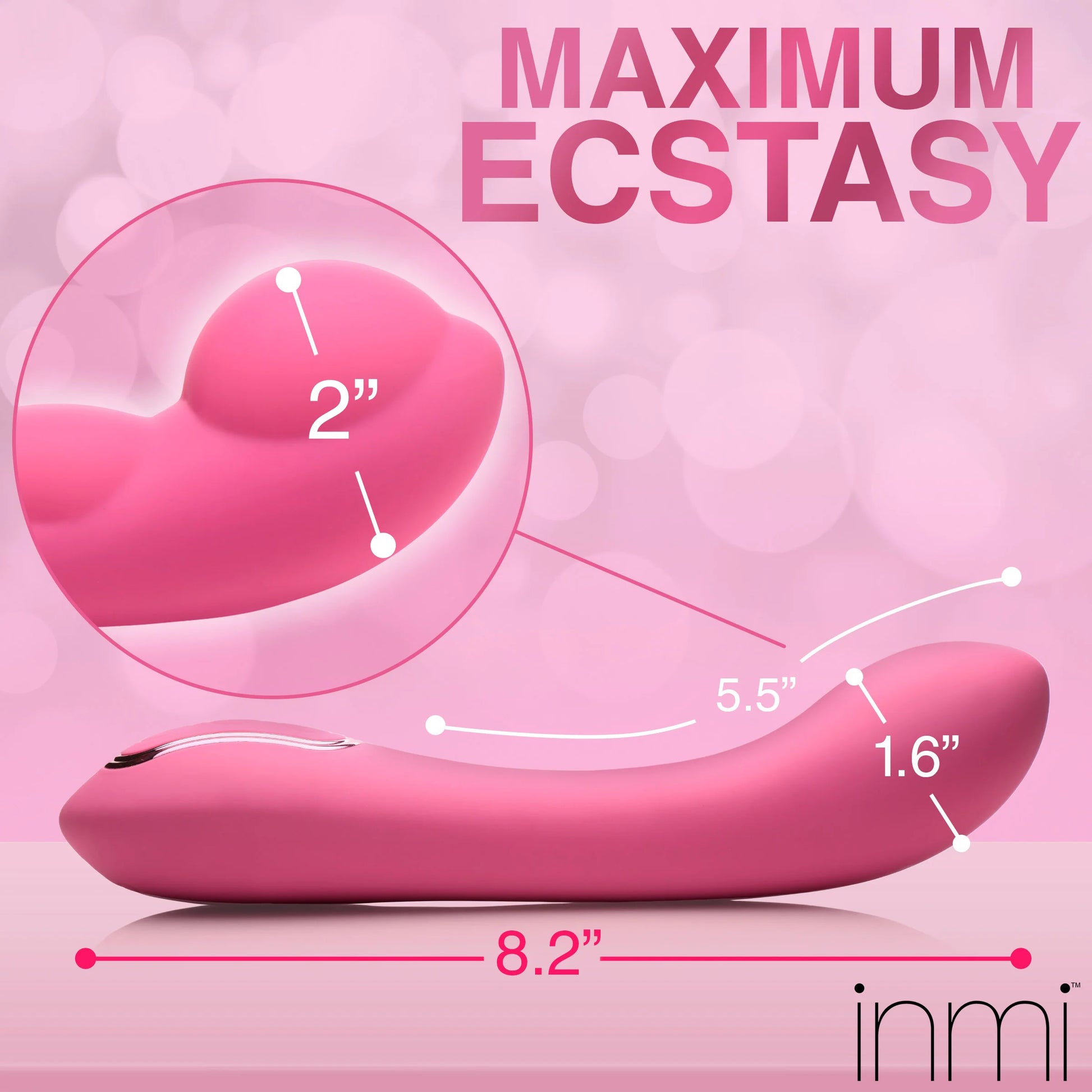 Extreme-G Inflating G-Spot Silicone Vibrator - Pink | 848518053275 | Available at EroticWarehouse.com