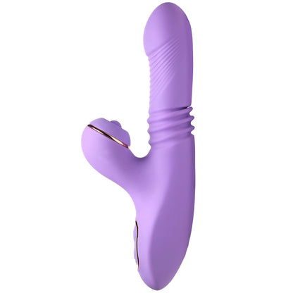Pro-Thrust Max 14x Thrusting and Pulsing Silicone Rabbit - Purple | 848518054166 | Available at EroticWarehouse.com