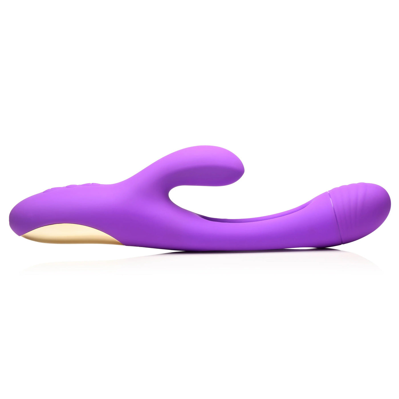 Tri-Flick Flicking Silicone Rabbit Vibrator - Purple | 848518054661 | Available at EroticWarehouse.com