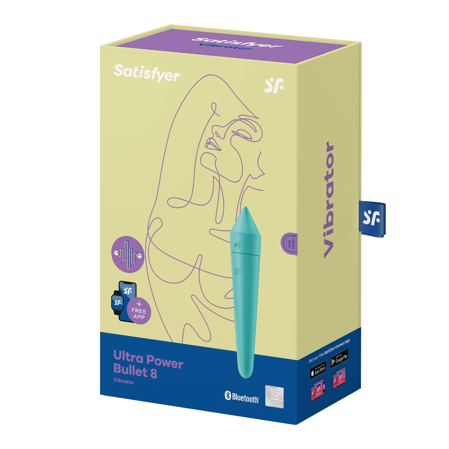 Ultra Power Bullet 8 - Turquoise | 4061504007748 | Available at EroticWarehouse.com