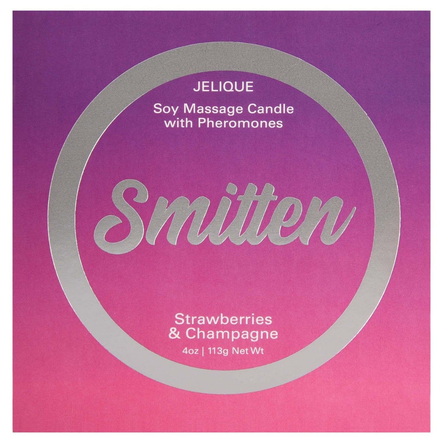 Mood Candle - Smitten - Strawberry and Champagne - 4 Oz. Jar | 638258450027 | Available at EroticWarehouse.com