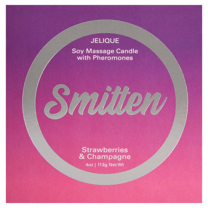 Mood Candle - Smitten - Strawberry and Champagne - 4 Oz. Jar | 638258450027 | Available at EroticWarehouse.com