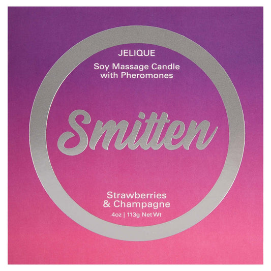 Mood Candle - Smitten - Strawberry and Champagne - 4 Oz. Jar | 638258450027 | Available at EroticWarehouse.com
